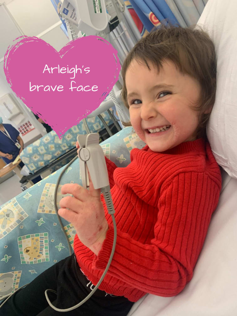 Arleigh in hospital