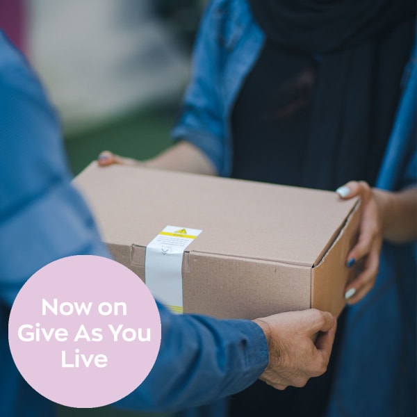 Give as you live badge for The EOS Network